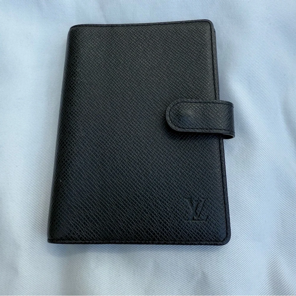 Louis Vuitton Taiga Leather Agenda Notebook Cover Agenda PM Authentic